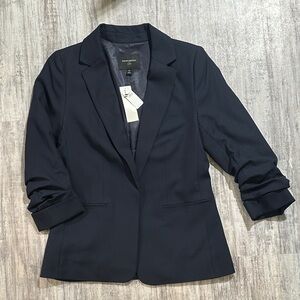 NWT Banana Republic Women's Dark Navy Single-Button Blazer